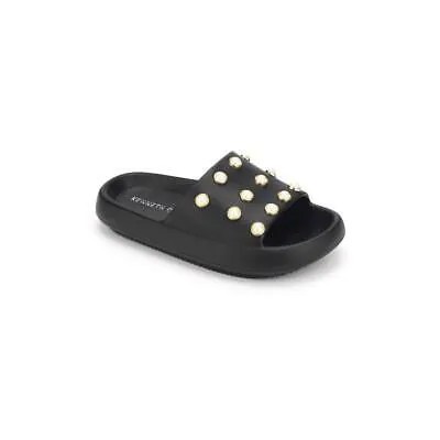 Kenneth Cole New York Womens Mello Eva Pearl Slide Sandals Shoes BHFO 7360