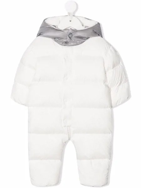 Moncler Enfant дутый комбинезон с логотипом