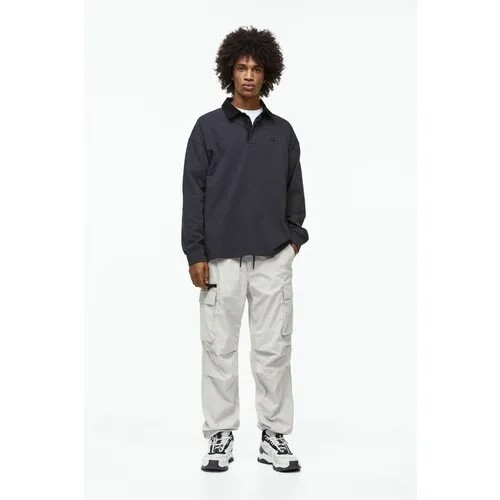 Брюки карго H&M, размер XXL, серый