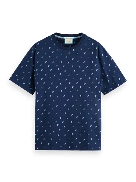Футболка Scotch & Soda, синий/морской синий/голубой