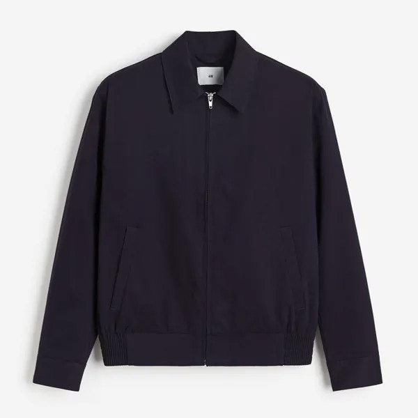 Куртка H&M Regular Fit Twill, темно-синий