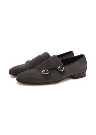 Замшевые монки Santoni