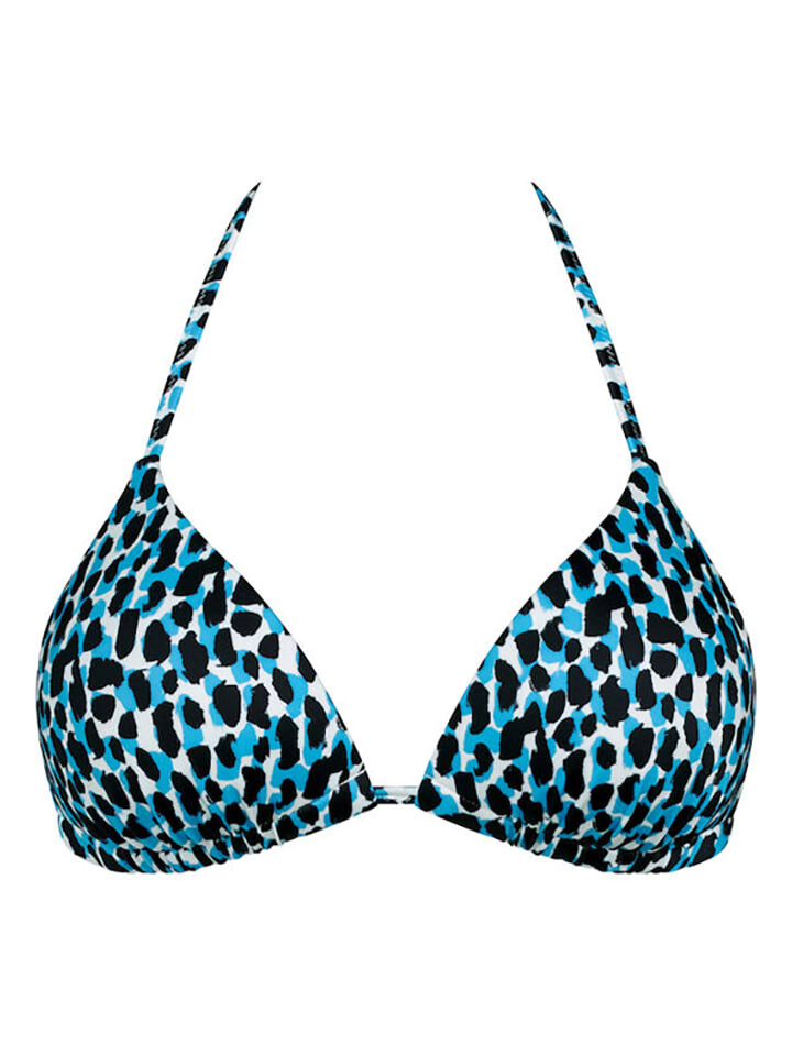 Верх бикини Sloggi Oberteil, цвет blau/schwarz