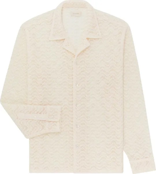 Рубашка Aimé Leon Dore Long-Sleeve Rico Shirt 'Pristine', кремовый