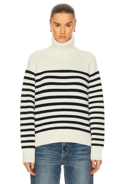 Свитер Nili Lotan Gideon, цвет Ivory & Dark Navy Stripe