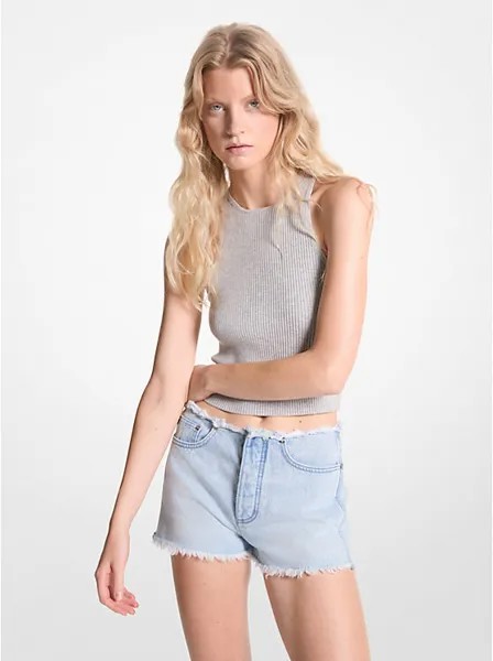 Шорты Michael Kors Frayed Denim, голубой