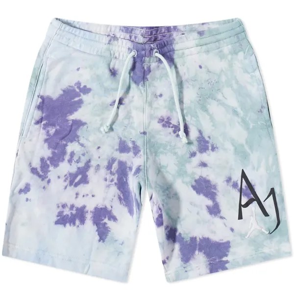 Шорты Air Jordan Tie Dye Fleece, бело-фиолетовый
