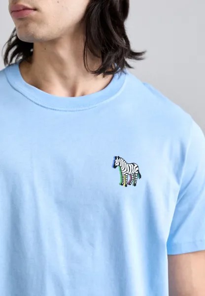 Простая футболка MENS ZEBRA PS Paul Smith, светло-голубой