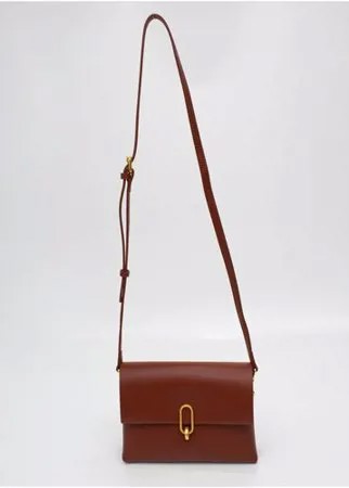 358-07 9561 Сумка кросс-боди женская из натуральной кожи Ludor Коричневый