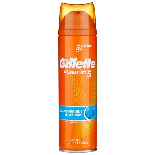 Гель для бритья Fusion 5 Увлажняющий Gillette, 200 мл