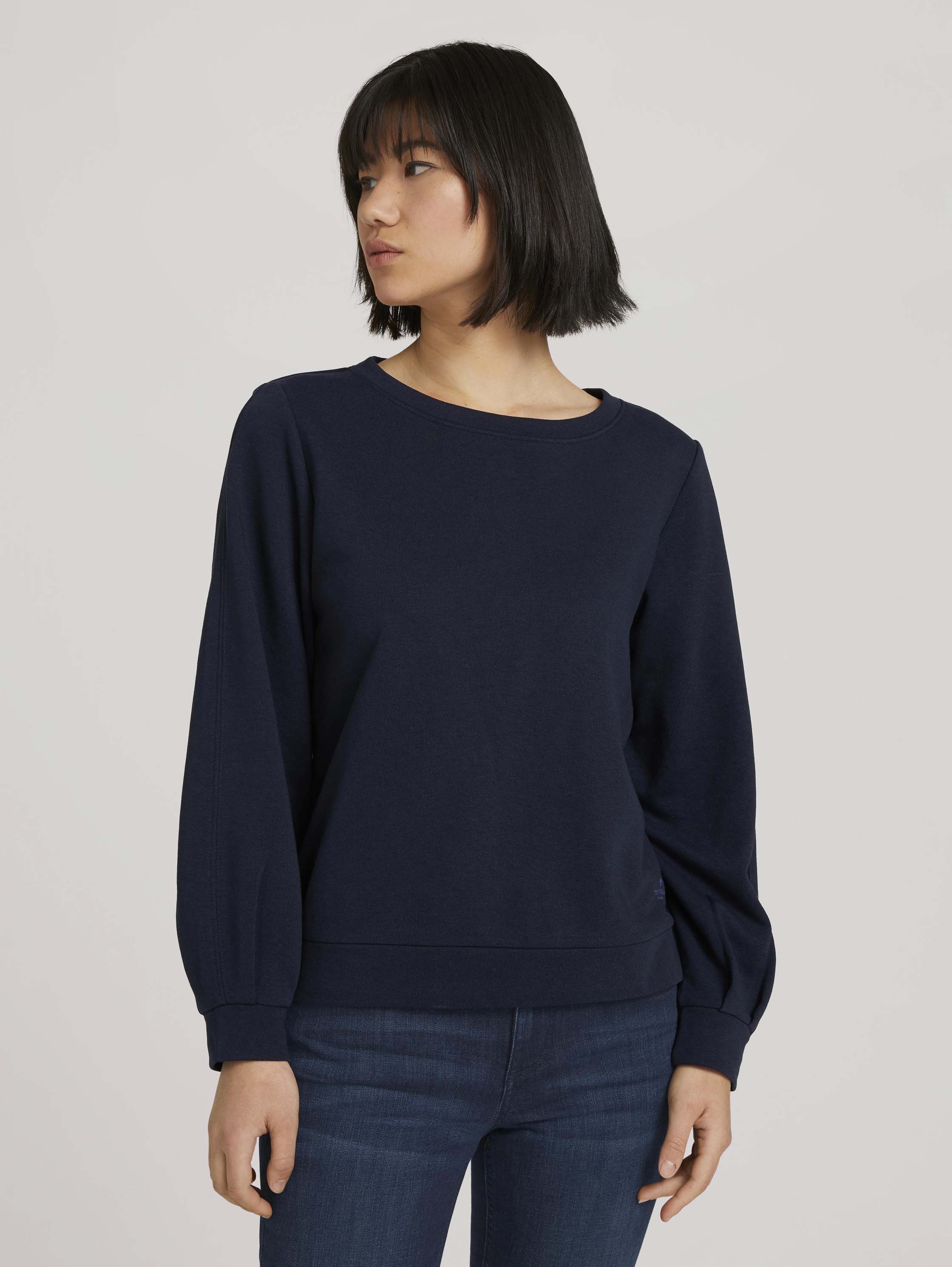 Свитшот женский TOM TAILOR 1027117 синий XL