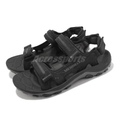 Merrell Huntington LTR Convert Черные мужские сандалии на открытом воздухе Noir J036843