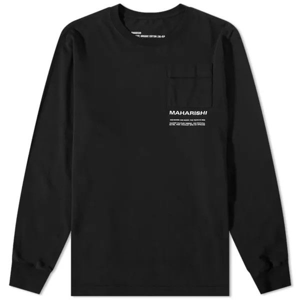Футболка Maharishi MILTYPE Embroidery Long Sleeve Pocket Tee