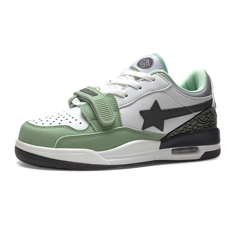 Кроссовки JIANGSHOU Skateboarding Shoes Unisex Low-top Green, зеленый