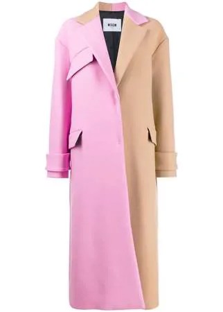 MSGM двухцветное пальто