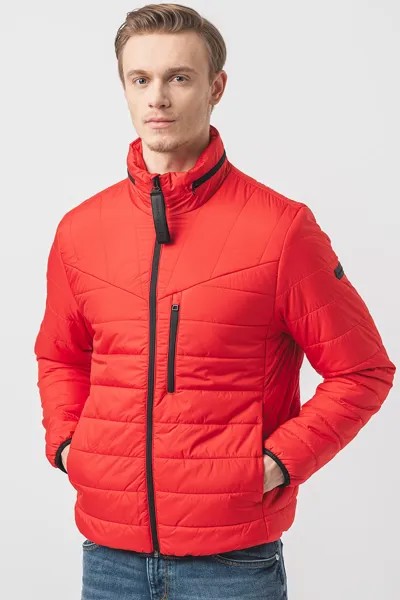 Легкая куртка с убирающимся капюшоном Tom Tailor, красный