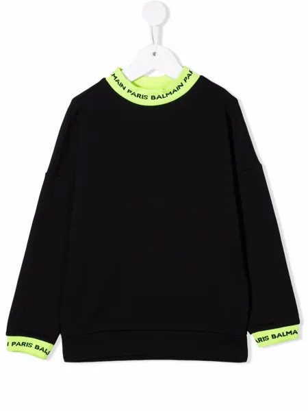 Balmain Kids толстовка с логотипом