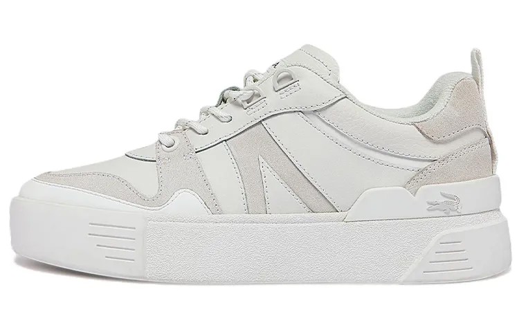 Кроссовки LACOSTE Skateboarding Shoes Women's Low-top White, белый