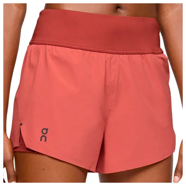 Шорты для бега On Women's Running Shorts, цвет Auburn/Ruby