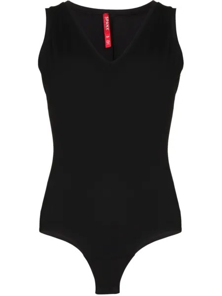 SPANX боди Suit Yourself с V-образным вырезом, черный
