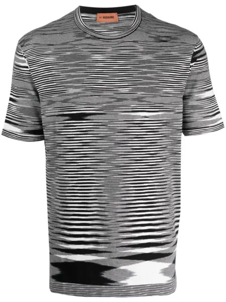 Missoni футболка в полоску, черный