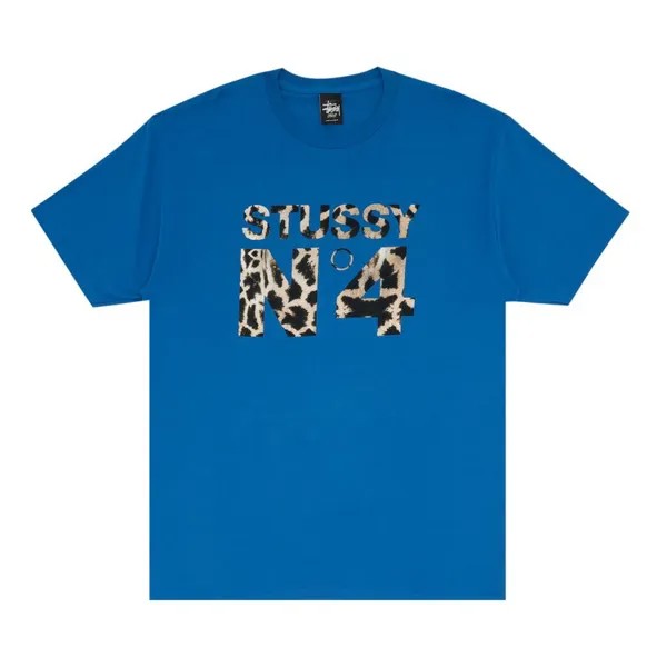 Футболка Stussy Giraffe No.4 'Blue', синий