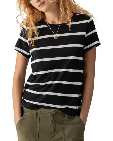 Футболка Sanctuary The Perfect Tee, цвет Black Stripe