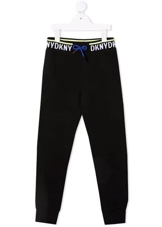 Dkny Kids спортивные брюки с логотипом
