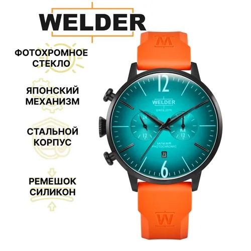 Наручные часы Welder WWRC1021, черный, оранжевый