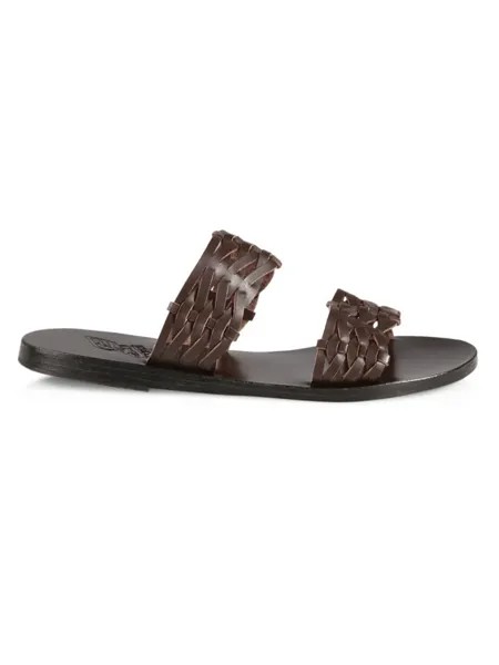 Плетеные кожаные сандалии Melia Ancient Greek Sandals, коричневый