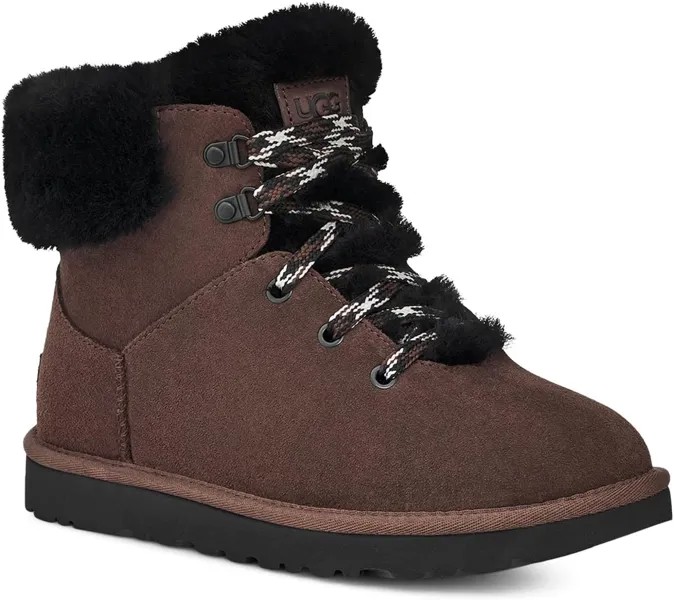 Ботинки UGG Classic Mini Alpine Lace, цвет Burnt Cedar