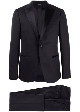 Z Zegna вечерний пиджак с атласными лацканами