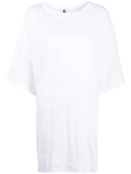 Yohji Yamamoto футболка оверсайз с открытыми швами