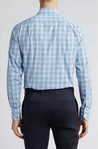 Рубашка с длинным рукавом в клетку Gingham SCOTT BARBER