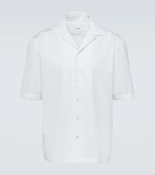 Рубашка для боулинга из хлопкового поплина Lardini, белый
