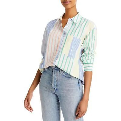 Женская трикотажная блузка на пуговицах с воротником Rails Arlo BHFO 6641