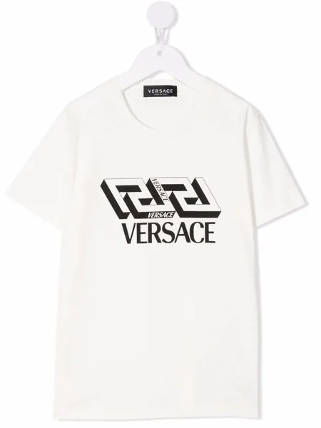 Versace Kids футболка с логотипом