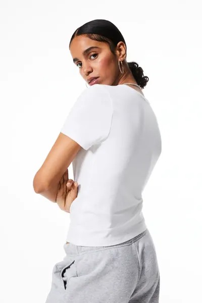 Боди-футболка H&M, белый