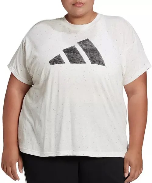 Женская спортивная одежда Adidas Originals Футболка Future Icons Winners 3.0 (большие размеры), белый