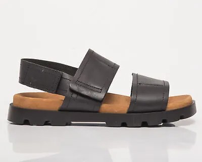 Camper Brutus Sandal Мужские черные кожаные сандалии Lifestyle Летняя обувь