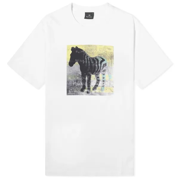 Футболка Paul Smith Zebra Square T-Shirt, белый