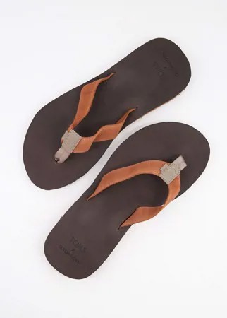 Коричневые шлепанцы TOMS Lagoon-Коричневый цвет
