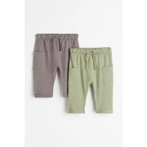 Джоггеры хлопковые детские, для мальчика, H&M, 92