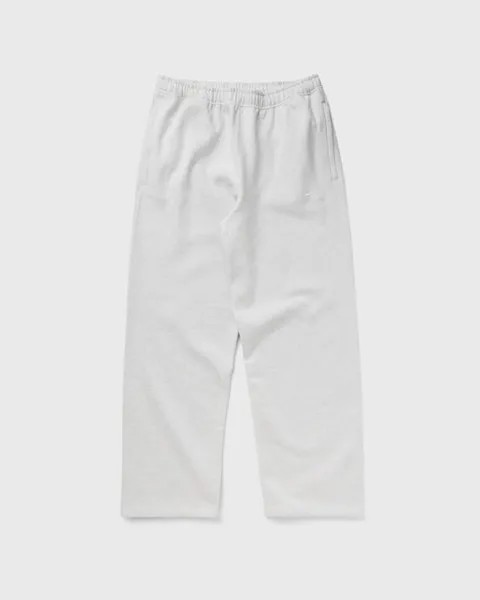Спортивные штаны Nike Solo Swoosh Open-Hem Brushed-Back Fleece Pants, цвет birch heather/white