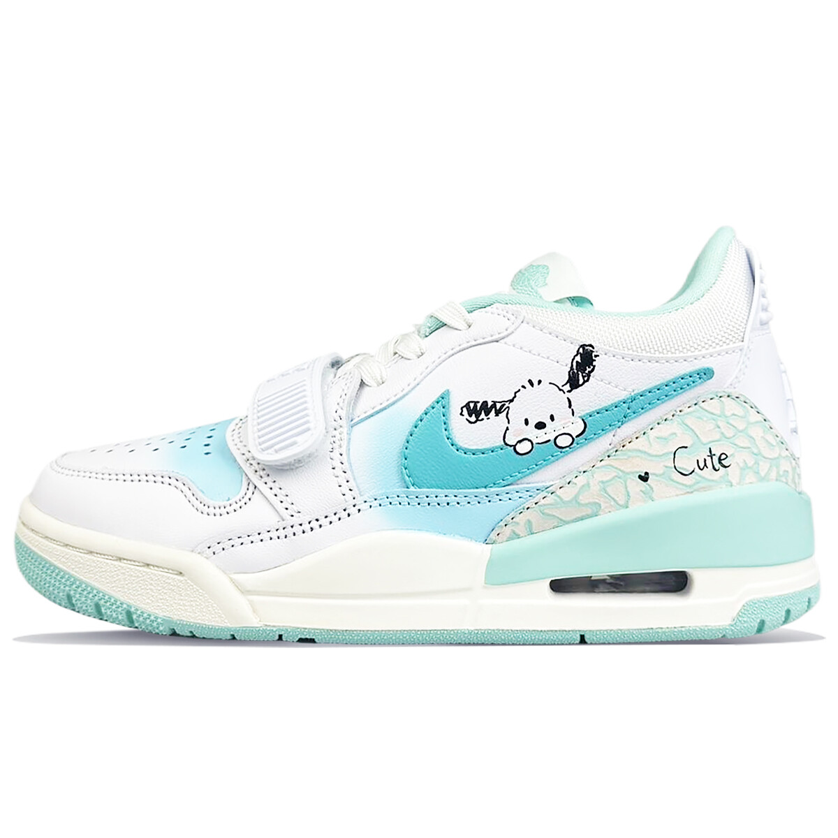 Кроссовки Jordan Legacy 312 Vintage Basketball Shoes Women's Low-top Green, зеленый