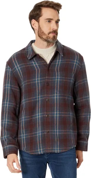 Рубашка Madewell Oversized Easy Long-Sleeve Shirt in Plaid, цвет Chocolate Raisin