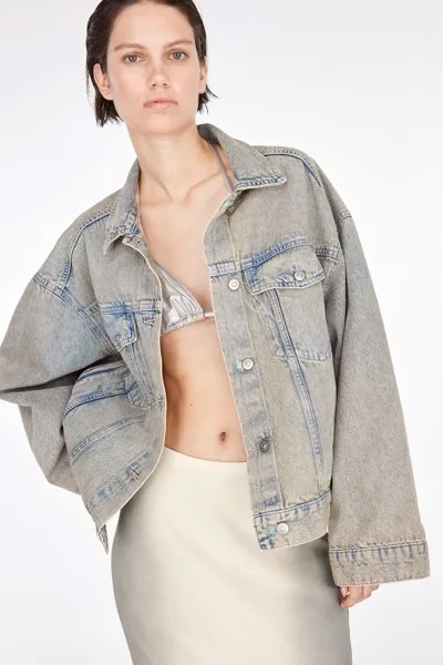 Джинсовая куртка H&M, синий