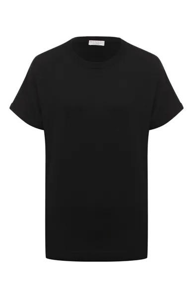 Футболка из кашемира и шелка Brunello Cucinelli