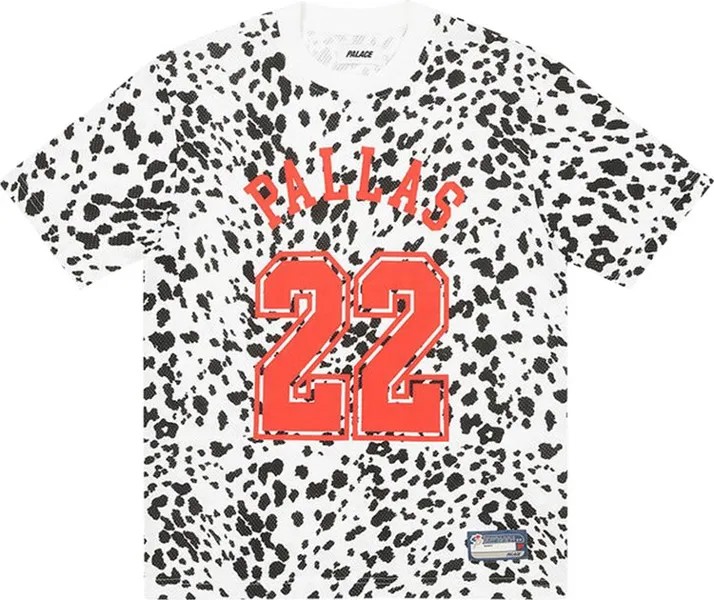 Футболка Palace Sports Mesh T-Shirt 'Dalmation', разноцветный