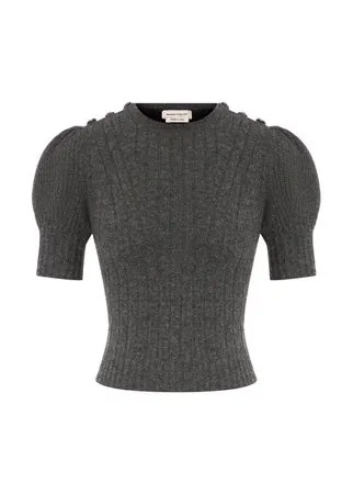 Шерстяной топ Alexander McQueen